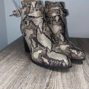 Snake skin boots, lightly used